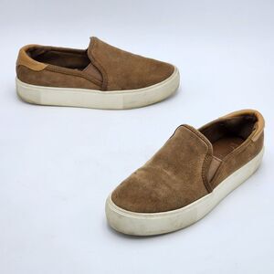 UGG Women's Cahlvan Chestnut Suede Slip On Sneakers Shoes Size 7.5